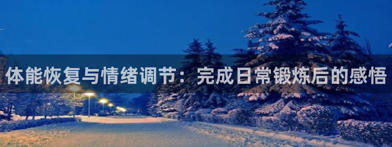 七星体育彩票结果：体能恢复与情绪调节：完成日常锻炼后的感悟